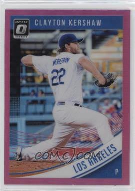 2018 Panini Donruss Optic - [Base] - Pink Prizm #120 - Clayton Kershaw