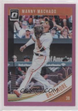 2018 Panini Donruss Optic - [Base] - Pink Prizm #154 - Manny Machado