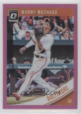 2018 Panini Donruss Optic - [Base] - Pink Prizm #154 - Manny Machado