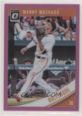 2018 Panini Donruss Optic - [Base] - Pink Prizm #154 - Manny Machado