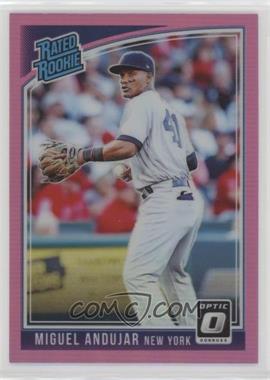 2018 Panini Donruss Optic - [Base] - Pink Prizm #31.1 - Rated Rookie - Miguel Andujar ("New York")