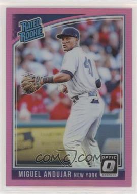 2018 Panini Donruss Optic - [Base] - Pink Prizm #31.1 - Rated Rookie - Miguel Andujar ("New York")