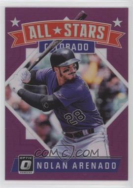 2018 Panini Donruss Optic - [Base] - Purple Prizm #175 - All-Stars - Nolan Arenado