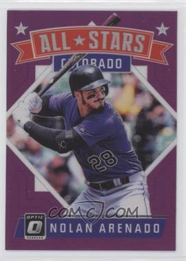 2018 Panini Donruss Optic - [Base] - Purple Prizm #175 - All-Stars - Nolan Arenado