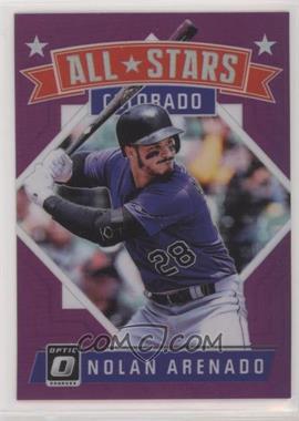 2018 Panini Donruss Optic - [Base] - Purple Prizm #175 - All-Stars - Nolan Arenado