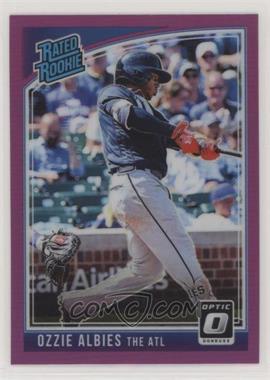 2018 Panini Donruss Optic - [Base] - Purple Prizm #36.2 - Rated Rookie Variation - Ozzie Albies ("The ATL")