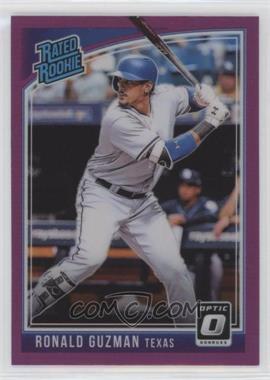 2018 Panini Donruss Optic - [Base] - Purple Prizm #49 - Rated Rookie - Ronald Guzman