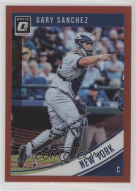 2018 Panini Donruss Optic - [Base] - Red Prizm #116 - Gary Sanchez /99