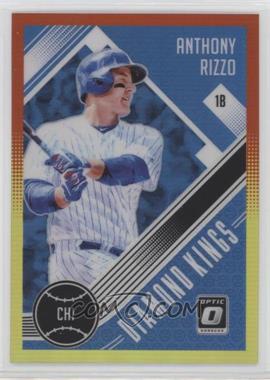 2018 Panini Donruss Optic - [Base] - Red and Yellow Prizm #1 - Diamond Kings - Anthony Rizzo