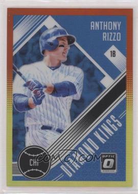 2018 Panini Donruss Optic - [Base] - Red and Yellow Prizm #1 - Diamond Kings - Anthony Rizzo