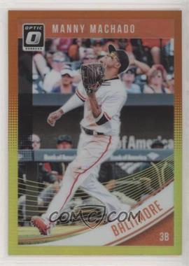 2018 Panini Donruss Optic - [Base] - Red and Yellow Prizm #154 - Manny Machado