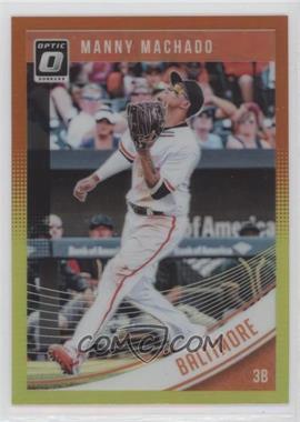 2018 Panini Donruss Optic - [Base] - Red and Yellow Prizm #154 - Manny Machado