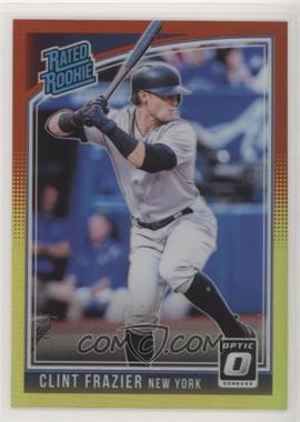 2018 Panini Donruss Optic - [Base] - Red and Yellow Prizm #33.1 - Rated Rookie - Clint Frazier ("Clint Frazier")