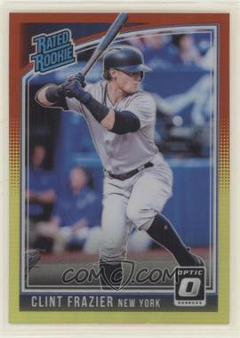 2018 Panini Donruss Optic - [Base] - Red and Yellow Prizm #33.1 - Rated Rookie - Clint Frazier ("Clint Frazier")