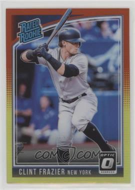 2018 Panini Donruss Optic - [Base] - Red and Yellow Prizm #33.1 - Rated Rookie - Clint Frazier ("Clint Frazier")