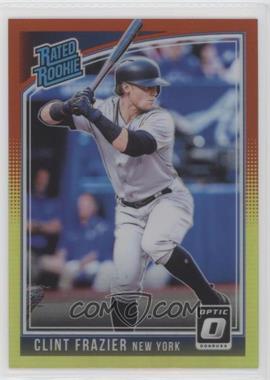 2018 Panini Donruss Optic - [Base] - Red and Yellow Prizm #33.1 - Rated Rookie - Clint Frazier ("Clint Frazier")