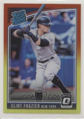 2018 Panini Donruss Optic - [Base] - Red and Yellow Prizm #33.1 - Rated Rookie - Clint Frazier ("Clint Frazier")