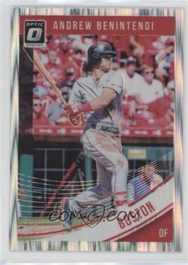 2018 Panini Donruss Optic - [Base] - Shock Prizm #135.1 - Andrew Benintendi (Swing Follow Through)