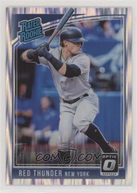 2018 Panini Donruss Optic - [Base] - Shock Prizm #33.2 - Rated Rookie Variation - Clint Frazier ("Red Thunder")