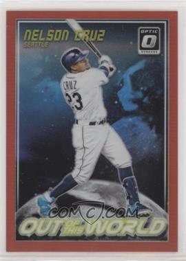 2018 Panini Donruss Optic - Out of this World - Red Prizm #OW15 - Nelson Cruz /99