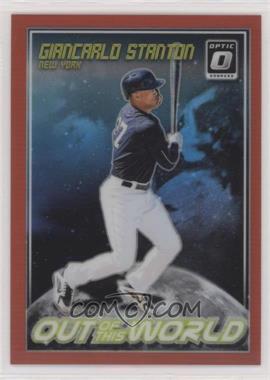 2018 Panini Donruss Optic - Out of this World - Red Prizm #OW6 - Giancarlo Stanton /99