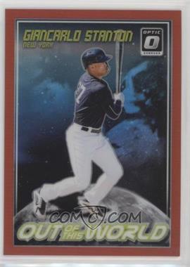 2018 Panini Donruss Optic - Out of this World - Red Prizm #OW6 - Giancarlo Stanton /99