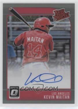 2018 Panini Donruss Optic - Rated Prospects Signatures - Black Prizm #RPS-KM - Kevin Maitan /15