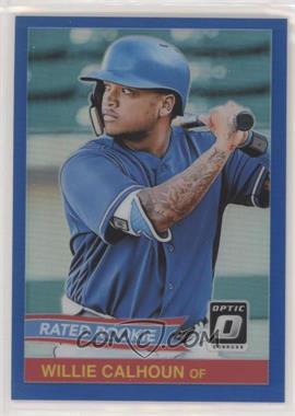 2018 Panini Donruss Optic - Rated Rookie Retro 1984 - Blue Prizm #RR11 - Willie Calhoun /149 [EX to NM]