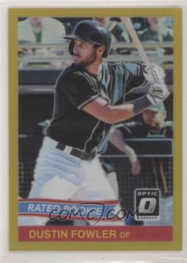 2018 Panini Donruss Optic - Rated Rookie Retro 1984 - Gold Prizm #RR15 - Dustin Fowler /10