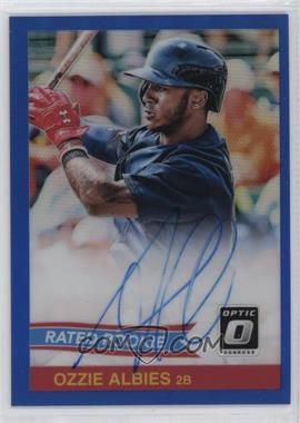 2018 Panini Donruss Optic - Rated Rookie Retro 1984 Signatures - Blue Prizm #84S-OZ - Ozzie Albies /60