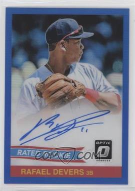 2018 Panini Donruss Optic - Rated Rookie Retro 1984 Signatures - Blue Prizm #84S-RD - Rafael Devers /60