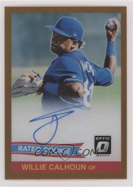 2018 Panini Donruss Optic - Rated Rookie Retro 1984 Signatures - Bronze Prizm #84S-WC - Willie Calhoun