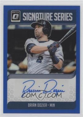 2018 Panini Donruss Optic - Signature Series - Blue Prizm #SS-BD - Brian Dozier /25