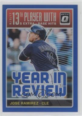 2018 Panini Donruss Optic - Year in Review - Blue Prizm #YR12 - Jose Ramirez /149