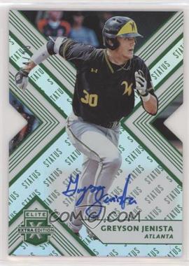 2018 Panini Elite Extra Edition - [Base] - Autographs Status Emerald Die-Cut #48 - Greyson Jenista /25