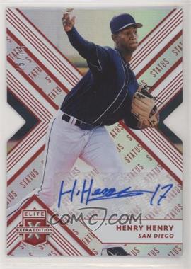 2018 Panini Elite Extra Edition - [Base] - Autographs Status Red Die-Cut #148 - Henry Henry /75