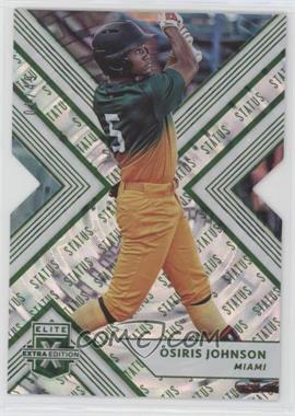 2018 Panini Elite Extra Edition - [Base] - Status Emerald Die-Cut #52 - Osiris Johnson /49