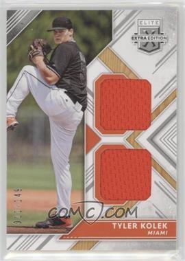 2018 Panini Elite Extra Edition - Dual Materials - Silver #DM-TK - Tyler Kolek /149