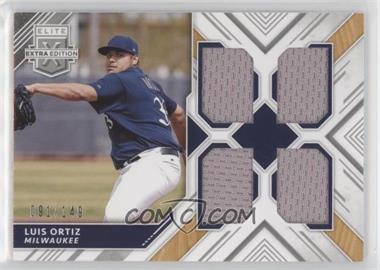 2018 Panini Elite Extra Edition - Quad Materials - Silver #QM-LO - Luis Ortiz /149