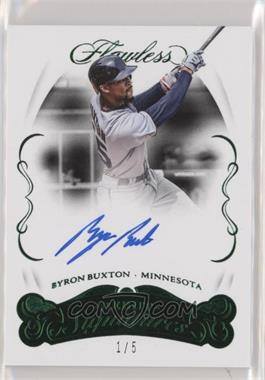 2018 Panini Flawless - Flawless Debut Signatures - Emerald #FDS-BB - Byron Buxton /5