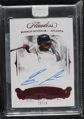 2018 Panini Flawless - Flawless Signatures - Ruby #FS-RAJ - Ronald Acuna Jr. /20 [Uncirculated]