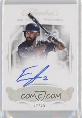 2018 Panini Flawless - Flawless Signatures #FS-ET - Eric Thames /25