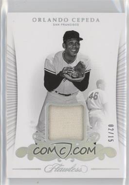 2018 Panini Flawless - Material Greats #MG-OC - Orlando Cepeda /15