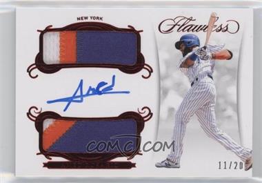 2018 Panini Flawless - Rookie Dual Patch Autographs - Ruby #RDP-AR1 - Amed Rosario (Batting) /20
