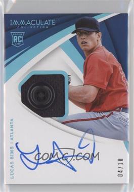 2018 Panini Immaculate Collection - [Base] - Button #5 - Rookie Patch Auto - Lucas Sims /10