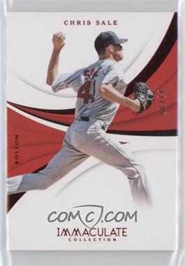 2018 Panini Immaculate Collection - [Base] - Red #70 - Chris Sale /25