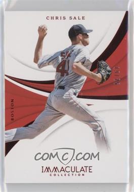 2018 Panini Immaculate Collection - [Base] - Red #70 - Chris Sale /25