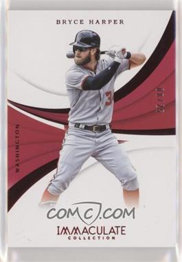 2018 Panini Immaculate Collection - [Base] - Red #81 - Bryce Harper /25