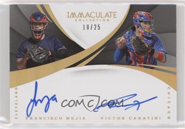 2018 Panini Immaculate Collection - Immaculate Dual Autos - Gold #IDA-FM - Francisco Mejia, Victor Caratini /25