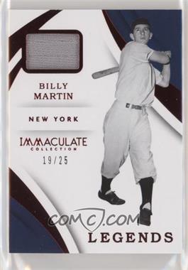 2018 Panini Immaculate Collection - Immaculate Legends - Red #IL-BM - Billy Martin /25